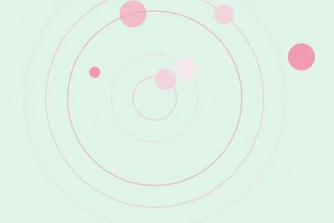 Simple pink circles on a light background Stock Photos