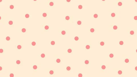 Simple pink dots pattern. 스톡 일러스트