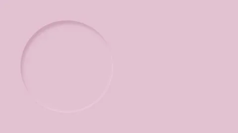 Simple pink template with a dented circle Stock Illustration