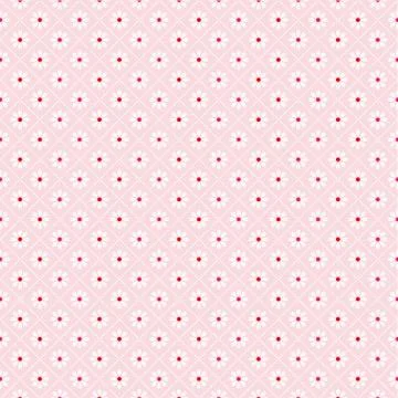 Simple pink wallpaper with daisy pattern- perfect for backgrounds Illustrazione stock