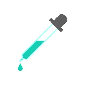 Simple Pipette Symbol Stock Illustration
