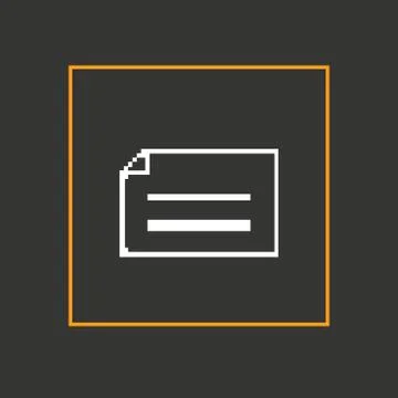 Simple pixel icon dialog messages. Vector design Stock Illustration