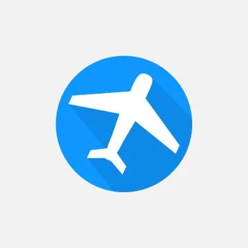 Simple plane travel icon vector Stock Illustration