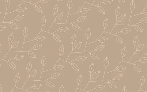Simple plant pattern Stock Illustration