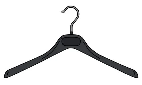 The simple plastic hanger Stock Illustration