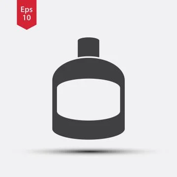 Simple Poison Bottle Icon 库存插图