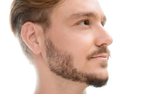 Simple portrait of a man with a beard Stock Photos