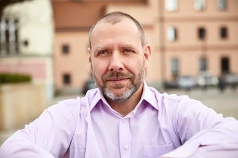 Simple portrait of man Stock Photos