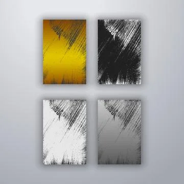 Simple poster with grunge texture style Stock Illustration