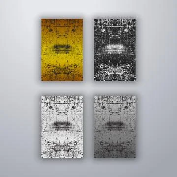 Simple poster with grunge texture style Stock Illustration