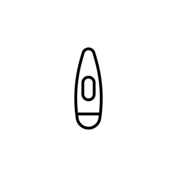 A simple pregnancy test icon reveals anticipation a minimalist line art evo.. Stock Illustration