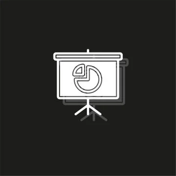 Simple Presentation Vector Icon Stock Illustration