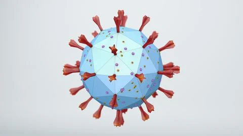 Simple presentation of virus particle Stock Illustration