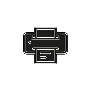 Simple Printer Vector Icon Stock Illustration