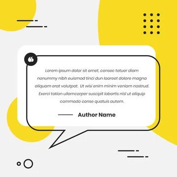 Simple professional quote presentation social media post banner template Stock Illustration