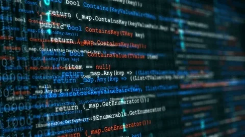 Simple Programming Code Background. Stock Footage 75096913