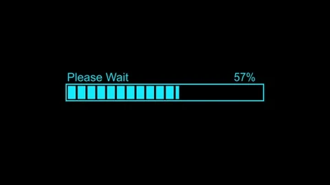 Simple Progress Bar Loading Animation, Minimalist Loading Bar Animation Loop Stock Footage 310273519