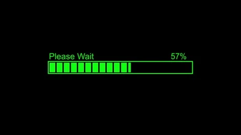 Simple Progress Bar Loading Animation, Minimalist Loading Bar Animation Loop Stock Footage 310273523