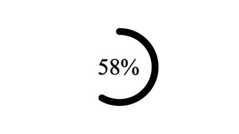 Simple Progress Template with Percentage Indicator, Download Status Motion Graph Video stock 303196083