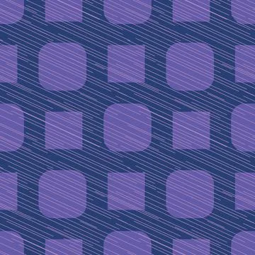 A simple purple geometric seamless vector pattern Illustrazione stock