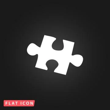 Simple puzzle icon Stock Illustration