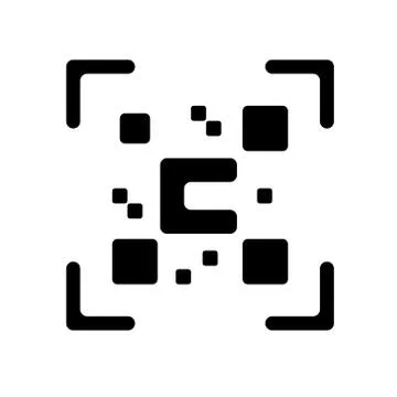 A simple QR code icon for your projects 库存插图