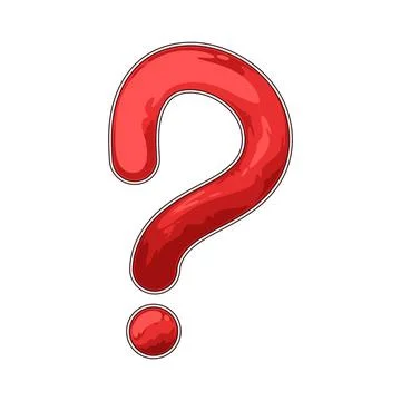 Simple question illustration Stock Illustration