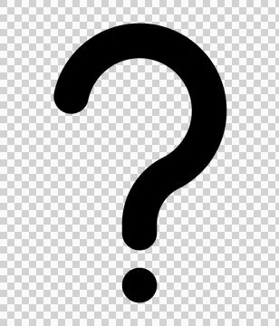 Simple question mark icon, vector file with changeable line width Stock Illustration