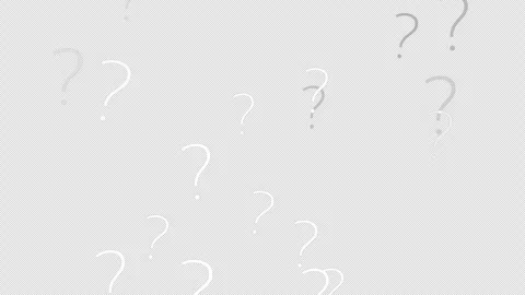 Simple question marks flying up - animation loop with alpha channel Stock Footage 297219878