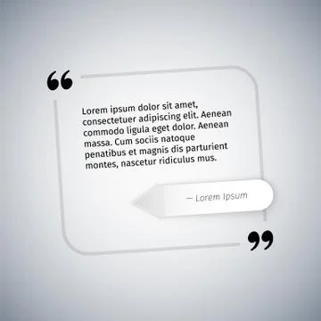 Simple Quote Template Stock Illustration