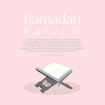 Simple quran vector for ramadan Illustrazione stock