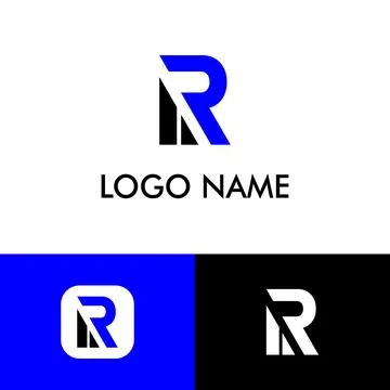 Simple R logo template. イラスト素材