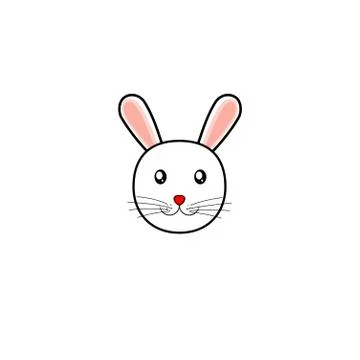 Simple Rabbit vector Illustration Illustrazione stock
