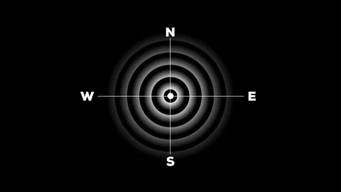 Simple Radar Scanning Navigation, Futuristic HUD Radar Searching animation Stock Footage 321197874