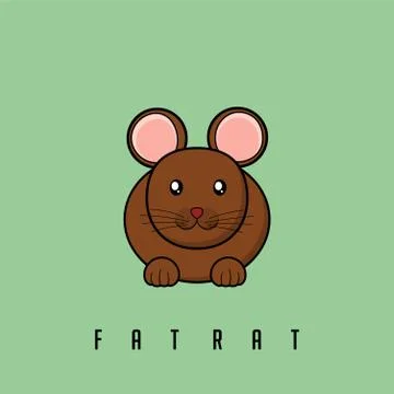Simple Rat vector Illustration Stock Illustration