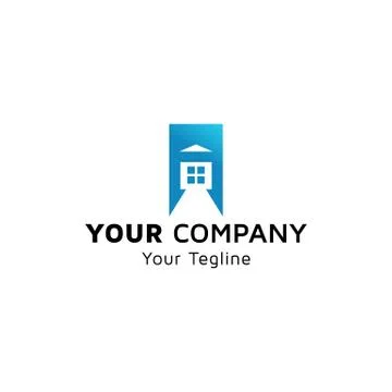 Simple Real Estate vector image, Physical Fitness logo icon, green gradient c Stock Illustration