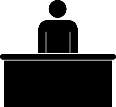 Simple reception icon. 스톡 일러스트