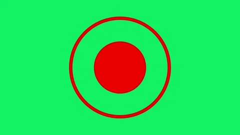 Simple Recording Button Animation on a g... | Stock Video | Pond5