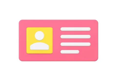Simple rectangle red new message notification alert with avatar 3d icon vec.. 스톡 일러스트