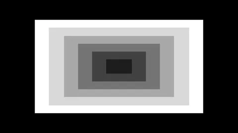 Simple rectangles with monochrome black and white grandient scale up to crea Stock Footage 265685543