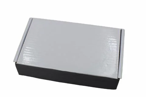 Simple Rectangular Cardboard Box Fotos de archivo