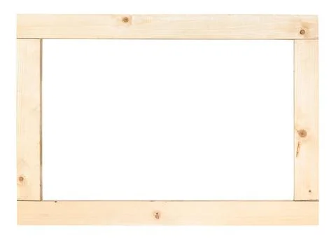 Simple rectangular frame from wooden planks simple rectangular frame from ... Stock Photos