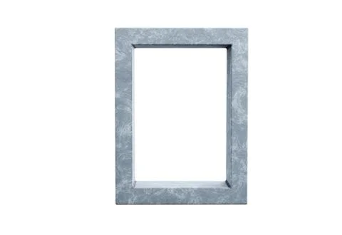 Simple rectangular stone picture frame with smooth finish Stock Illustration
