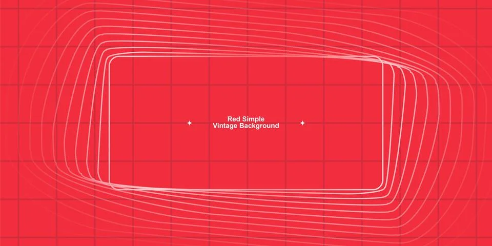 Simple red background with line gradient Stock Illustration