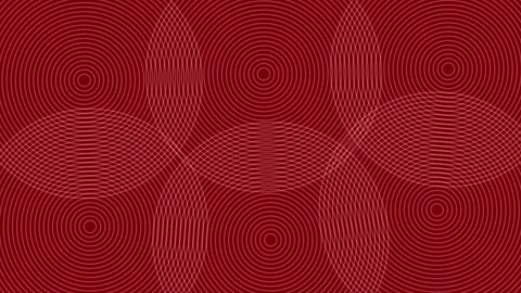 Simple Red Background Repeating Geometric Flower Tile Pattern Stock Footage 322956869