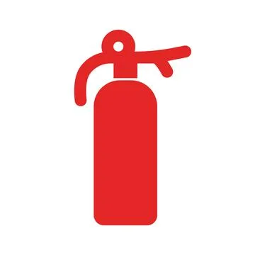 Simple red fire extinguisher icon. Vector. イラスト素材