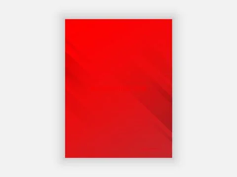 Simple red flyer. Vector graphics for design. Stock Illustration