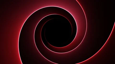 Simple red spiral background loop animation 動画素材 235423448