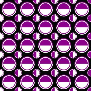 Simple repeating pattern - vector circle background design Illustrazione stock