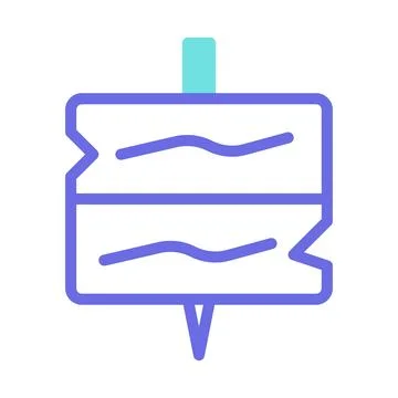 Simple Representation of Two Colorful Ice Cubes Stock Illustration